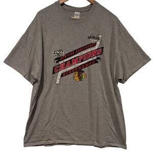 2016 Stanley Cup‎ Final Western Conference Champions Blackhawks Tee Shirt NHL